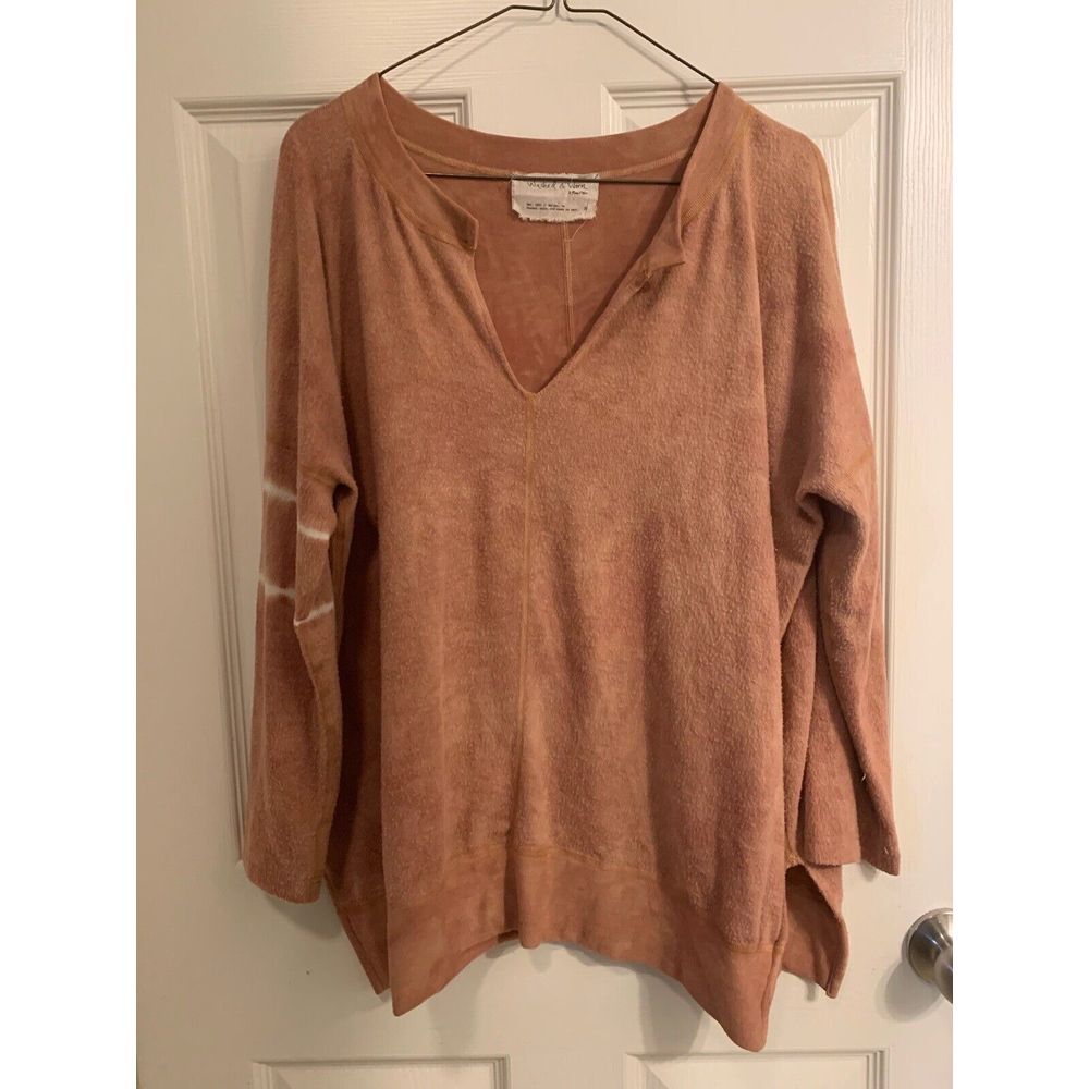 Planet Blue Washed and Worn Womens S Long Sleeve Shirt